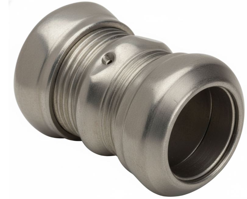 Steel City® 12COMPCPLG EMT Compression Coupling, 1/2 in, Zinc Plated Steel