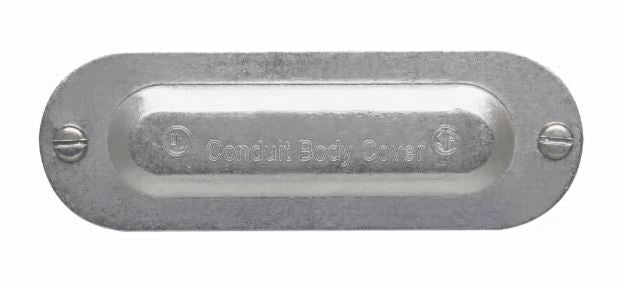 Steel City® 12CVR Conduit Body Cover, 1/2 in, Die-Cast Aluminum