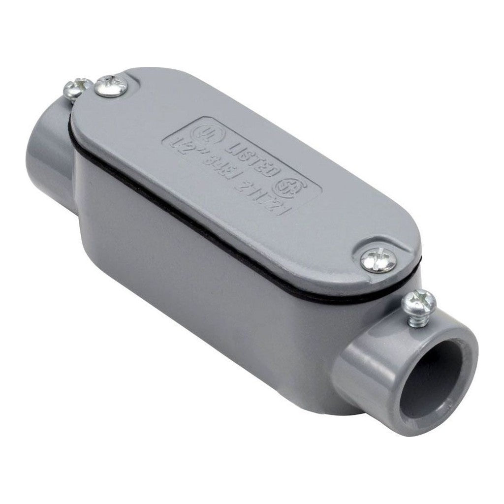 Steel City® 34C Type C Conduit Body, 3/4 in, Die-Cast Aluminum, With Cover and Gasket