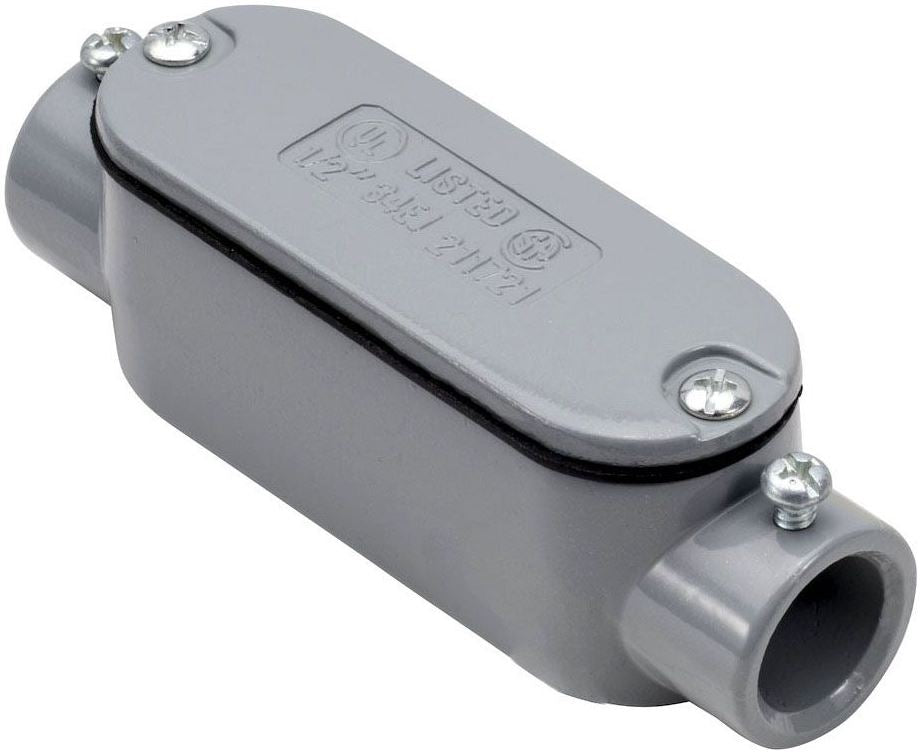 Steel City® 2C Type C Conduit Body, 2 in, Die-Cast Aluminum, With Cover and Gasket