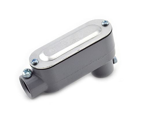 Steel City® 2LB Type LB Conduit Body, 2 in, Die-Cast Aluminum, With Cover and Gasket