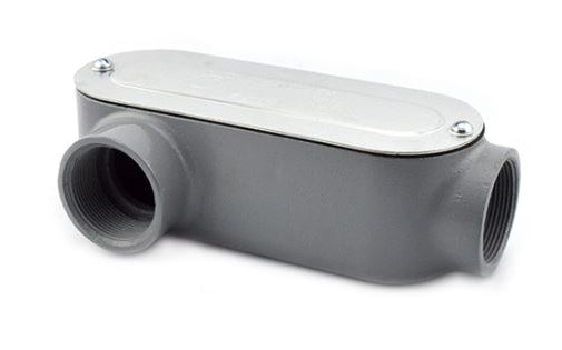 Steel City® 12LL Type LL Conduit Body, 1/2 in, Die-Cast Aluminum, With Cover and Gasket
