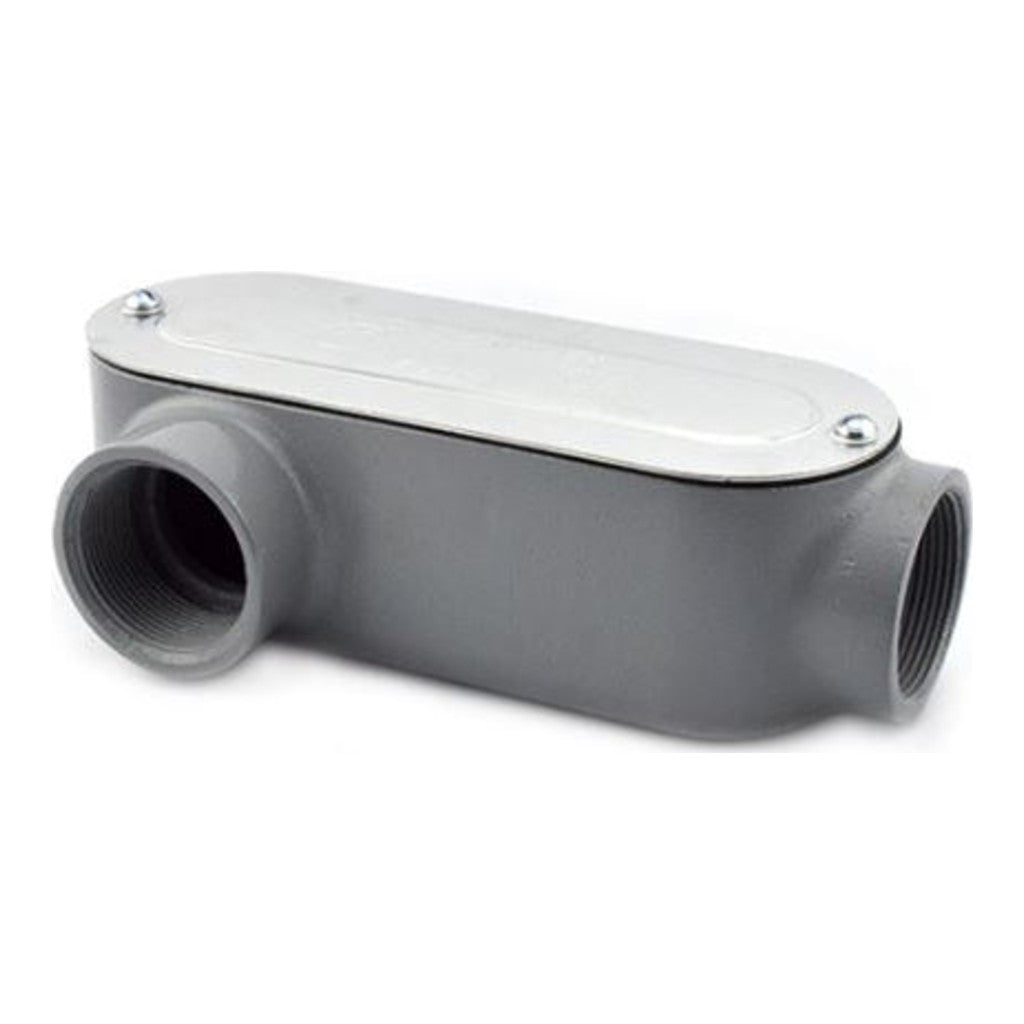 Steel City® 2LL Type LL Conduit Body, 2 in, Die-Cast Aluminum, With Cover and Gasket