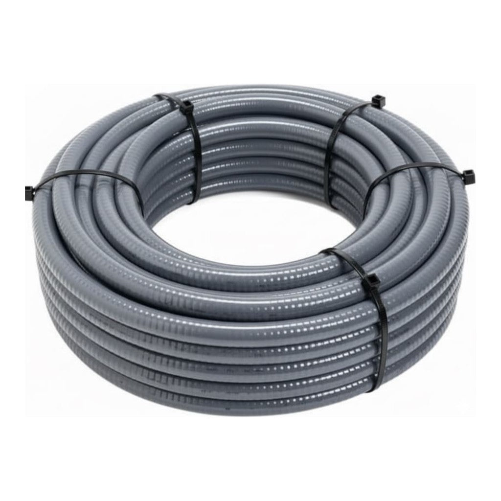 Steel City® Non-Metallic Liquid-Tight Flexible Conduit, 1 in, 100 ft Coil, Gray