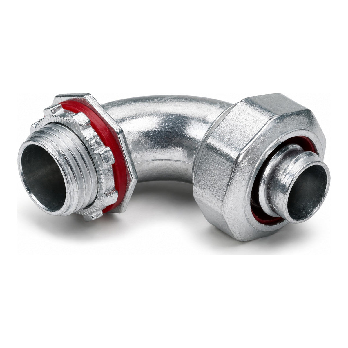 T&B® 4 in. 90° Liquidtight Flexible Metal Conduit Connector, Die Cast Zinc