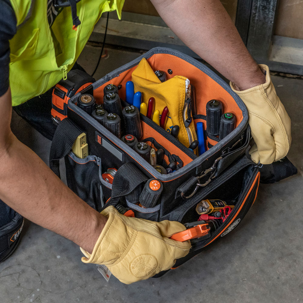 Klein® KLE554161014 Tradesman Pro Tool Tote, 40 Pockets, 10 in.