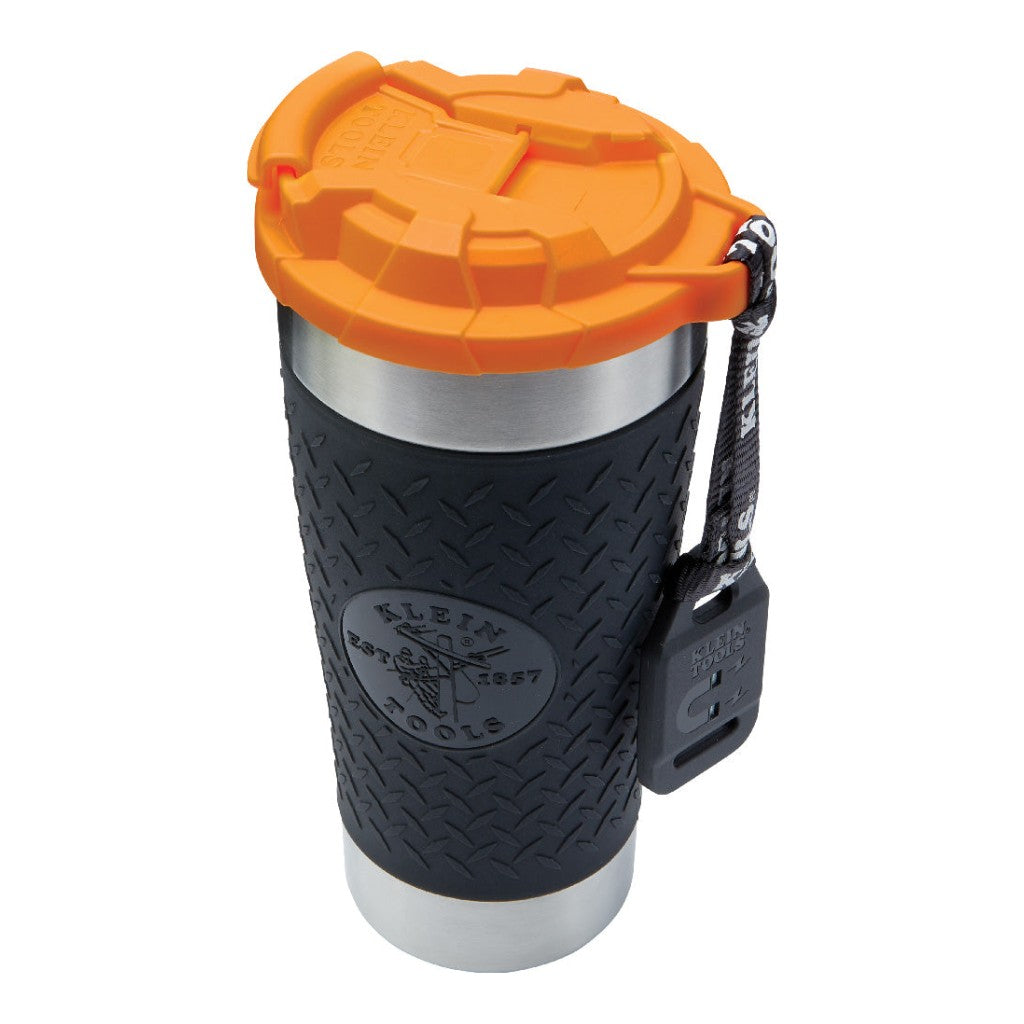 Klein® KLE55580 Tradesman Tumbler, 20 oz., Vacuum Insulated, Silicone Sleeve