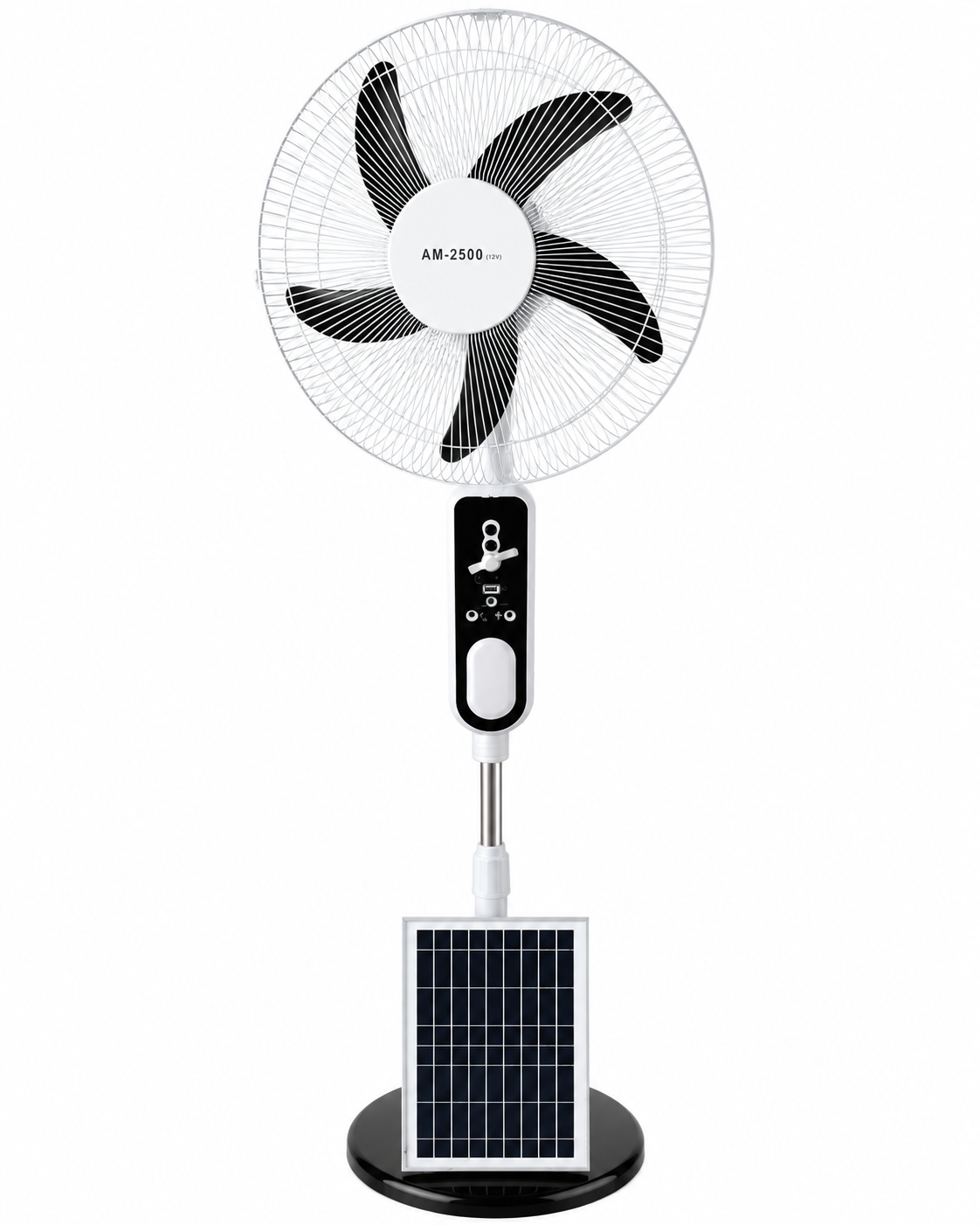 Aming Solar Pedestal Fan, 16 in., AM-2501