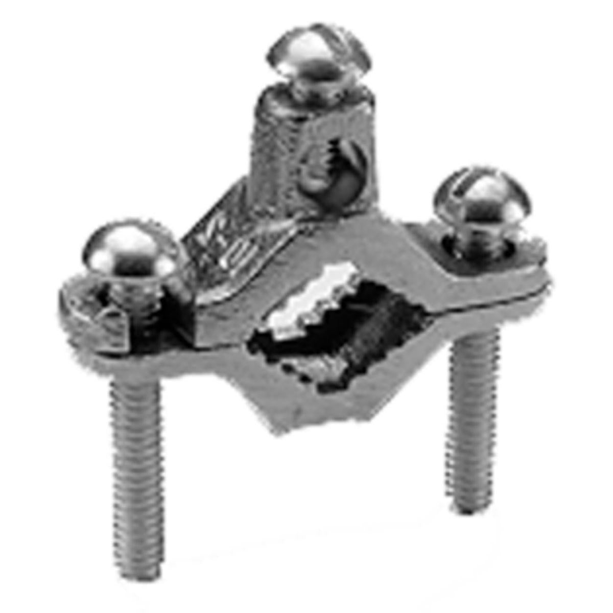BURNDY® C11N Grounding Clamp, 10 to 3/0 AWG Conductor, Cast Bronze