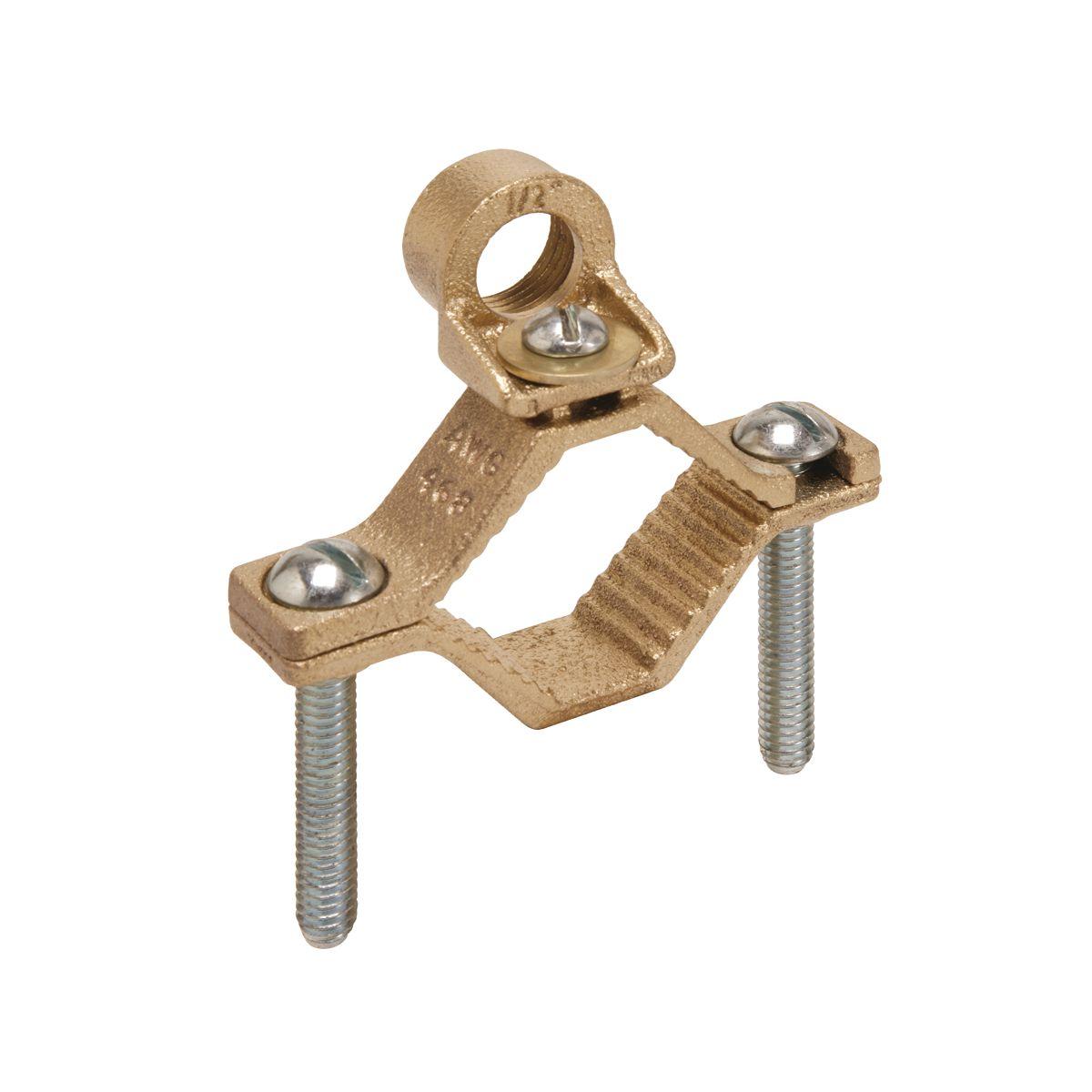 BURNDY® C61 Ground Clamp, 10 to 6, 8 to 6 AWG Conductor, Cast Bronze