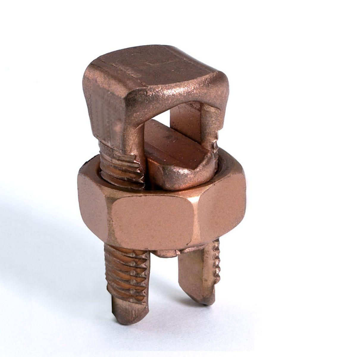 BURNDY® SERVIT® KS20 KS Series Type KS Compact Split Bolt, (1) 8 AWG Stranded to 6 AWG Solid Copper Conductor, 1.2 in L, Copper Alloy