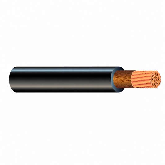 Welding Cable, 0-Conductor, 4/0 AWG, 600V, Black