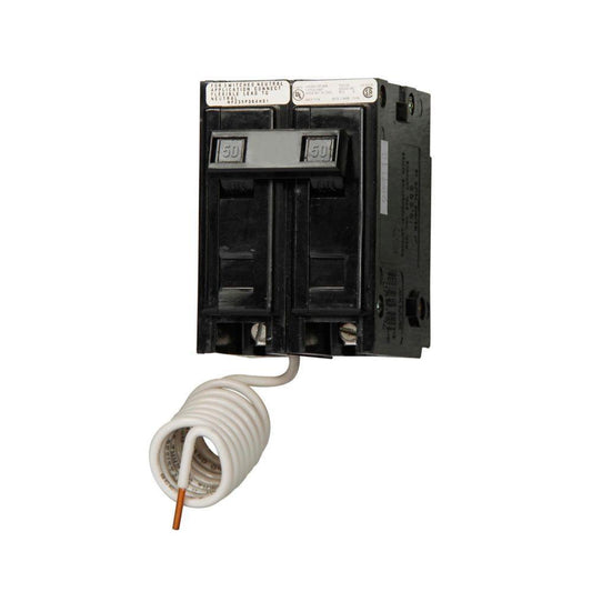 EATON QuickLag® BAB2050 Type BAB Molded Case Circuit Breaker, 120/240 VAC, 50 A, 10 kA Interrupt, 2 Poles, Non-Interchangeable Thermal Magnetic Trip