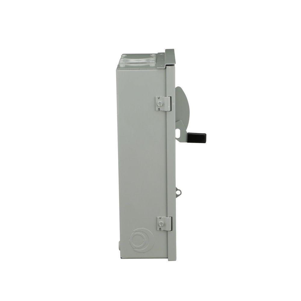 EATON DG322NRB DG Series Cartridge Fused General Duty Safety Switch, 240 VAC, 60 A, 3 to 10 hp, 7-1/2 to 15 hp, TPST Contact, 3 Poles