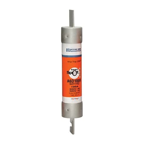 Mersen® A6D100R Amp-Trap 2000® Fuse, Class RK1 Time Delay, 600V, 100A
