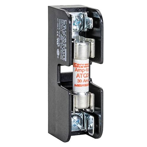 Mersen® FB1111 Midget Fuse Block, 600V, 30A, 1-Pole