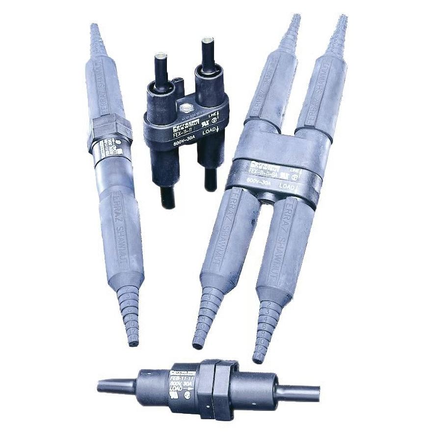 Mersen® FEB-11-11 In-Line Fuse Holder, 600V, 30A, 1-Pole, Screw Terminal