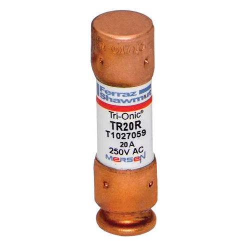 Mersen® TR20R Tri-Onic® Fuse, Class RK5 Time Delay, 250V, 20A