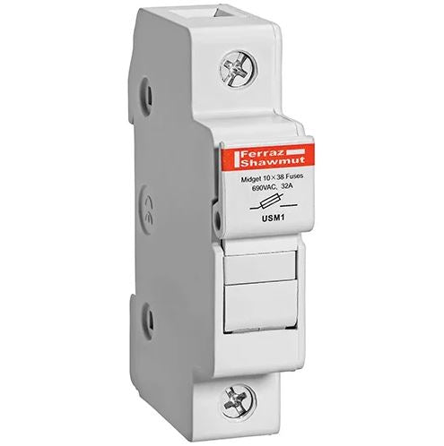 Mersen® USM1 UltraSafe® Fuse Holder, 600V, 30A, 1-Pole, Midget