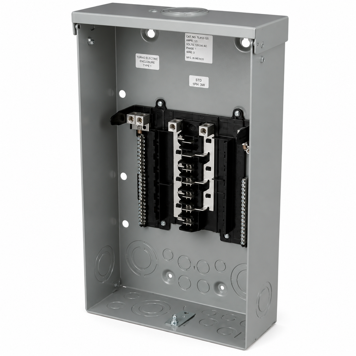 ABB TLM Series Outdoor Load Center, 125A, 120/240V, 12 Spaces, 24 Circuits, NEMA 3R