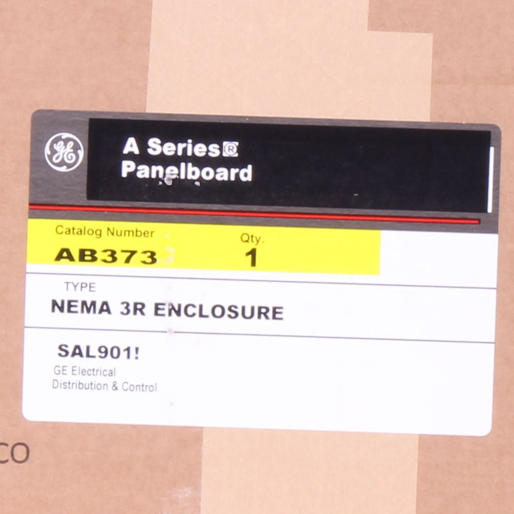 GE A-Series AB373 Panelboard Box, NEMA 3R/12 NEMA Rating, 37-1/2 in L x 20 in W x 5.81 in D, Steel