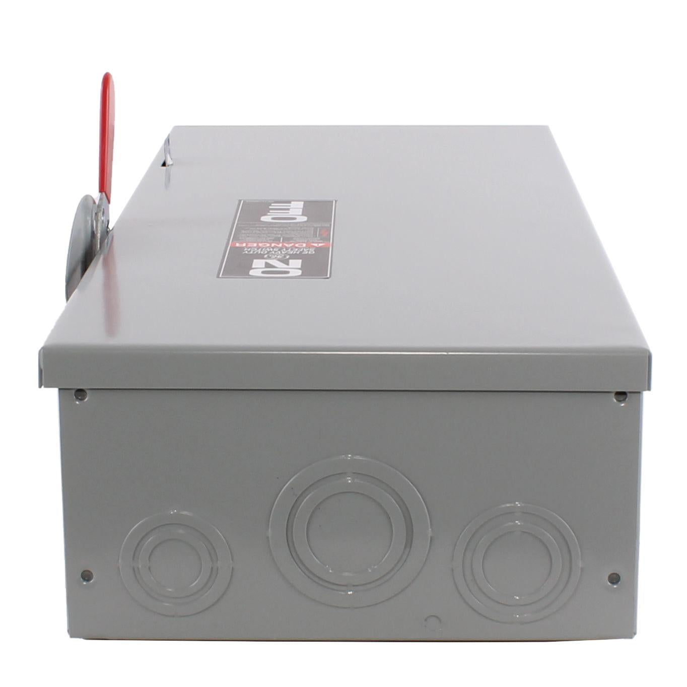 GE Spec-Setter TG4323 TG Series Fusible General Duty Safety Switch, 240 VAC, 100 A, 7-1/2 hp Standard Fuse/15 hp Time Delay, 3 Poles