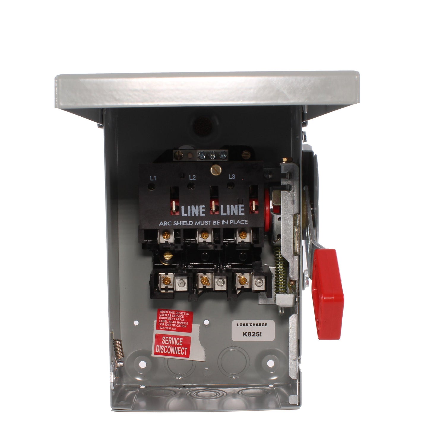 GE Spec-Setter TH4321R Fused Heavy Duty Safety Switch, 240 VAC, 30 A, 1-1/2 hp, 3 hp, 3 Poles