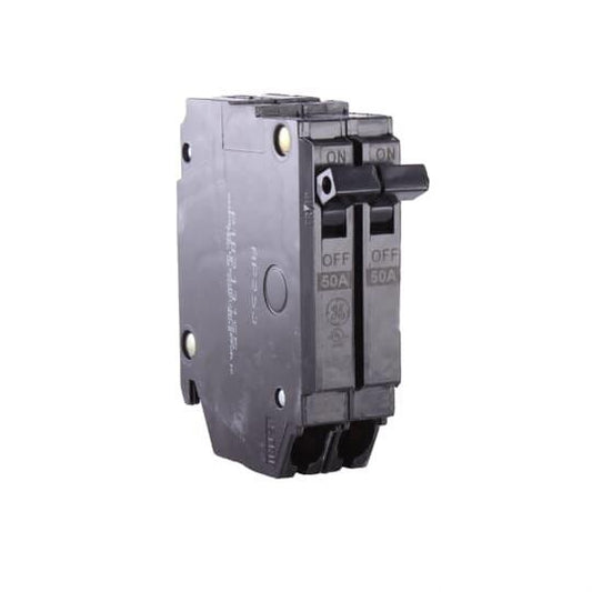 ABB Q-Line® THQP250 Type THQP Molded Case Circuit Breaker, 120/240 VAC, 50 A, 10 kA Interrupt, 2 Poles, LI/Non-Interchangeable Thermal Magnetic Trip