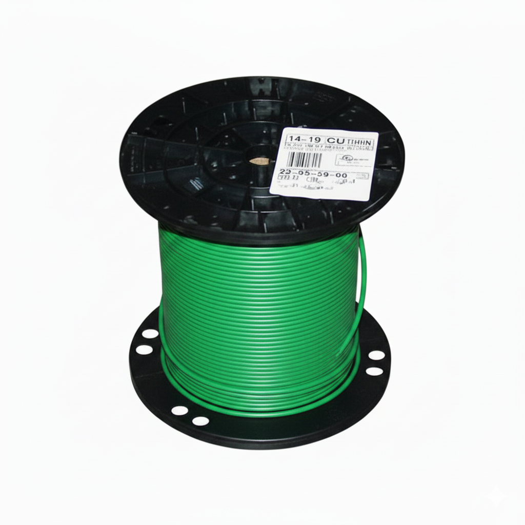 THHN/THWN-2 Building Wire, Single Conductor, 12 AWG, 600V, Green