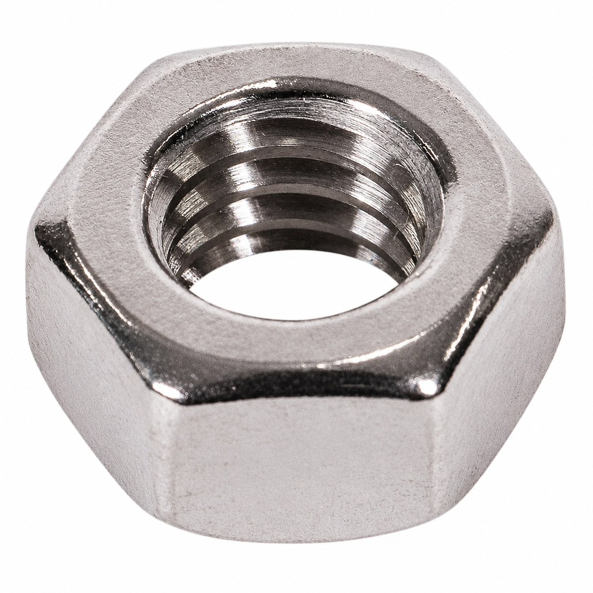 3/8"-16 Hex Nut, 18-8 Stainless Steel