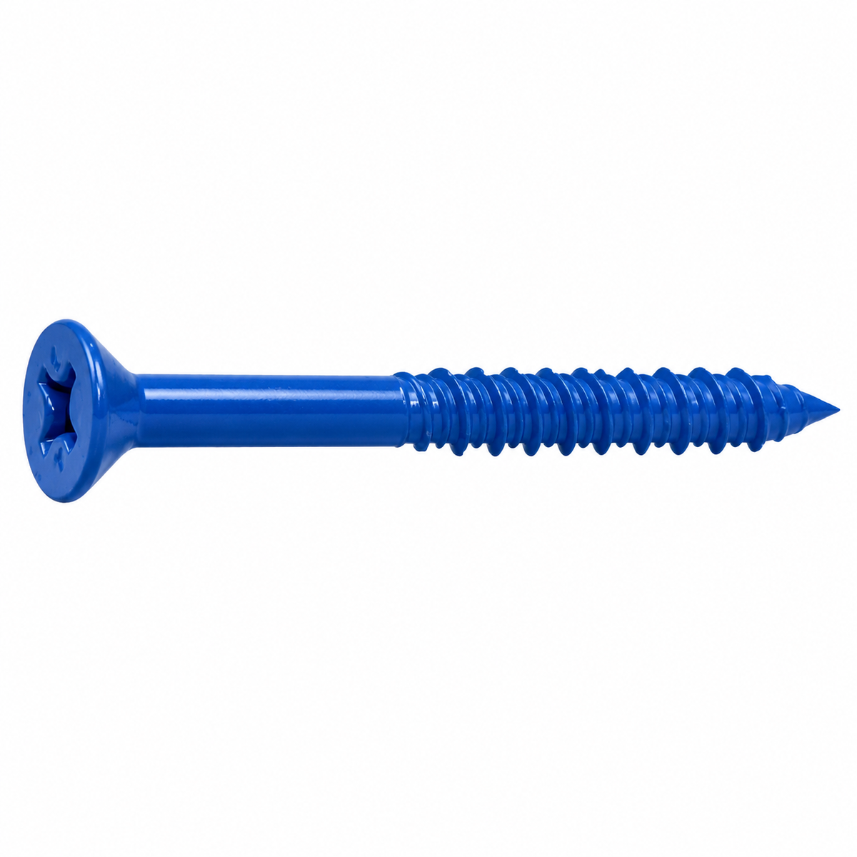 Tapcon® 1/4 x 1-1/4 Flat Head Concrete Screw, Blue