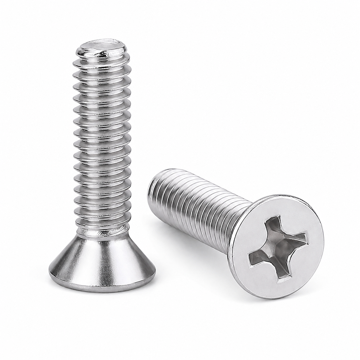 #8-32 x 1 Flat Head Machine Screw, Stainless Steel