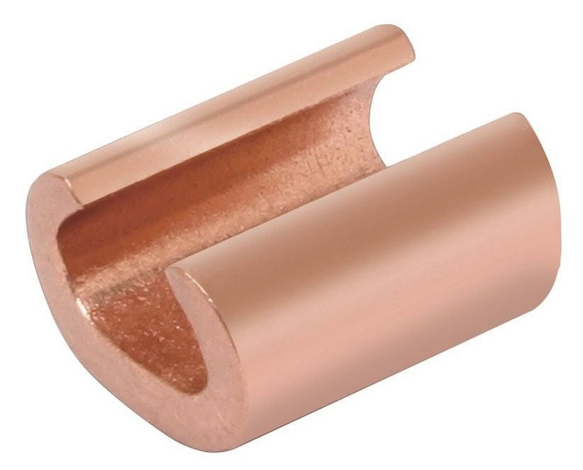 BURNDY® CRIMPIT™ YC8C8 YC-C Compression C-Tap Connector, C Shape, 8 AWG Main/Run, 10 to 8 AWG Tap, Copper