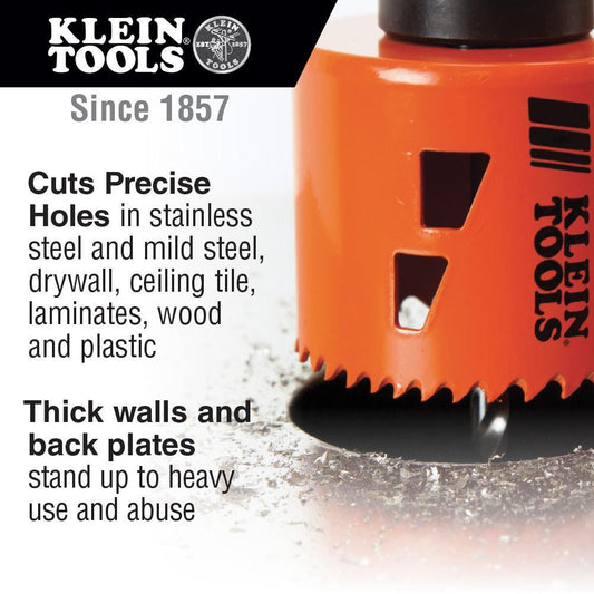 Klein® 31902 Bi-Metal Hole Saw Kit, 8-Piece