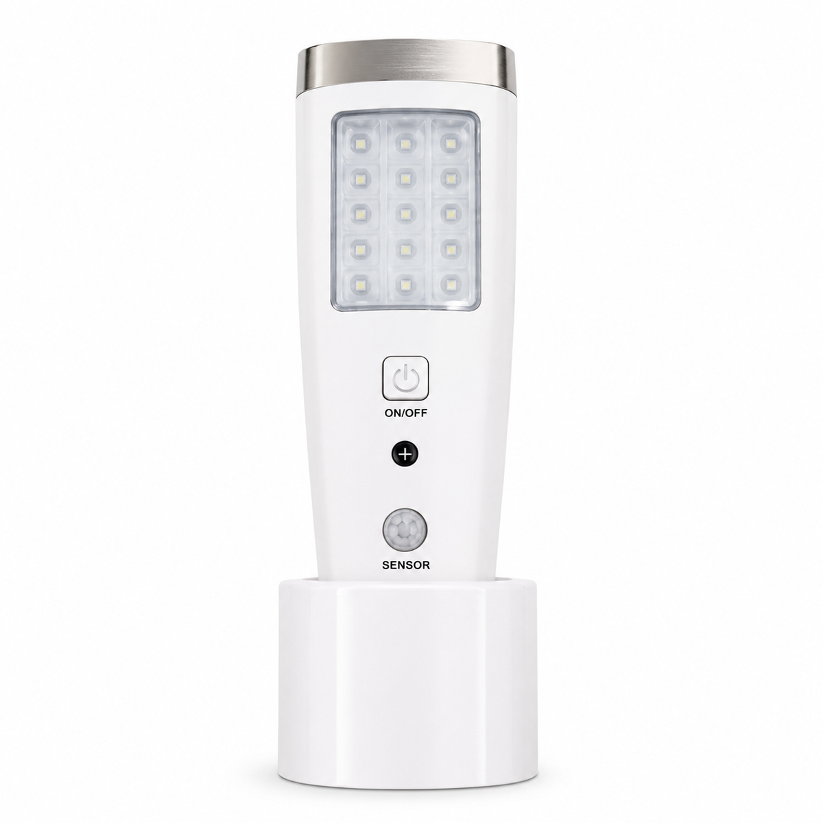 LED Emergency Flash/Night Light, 5 W, 4000K, 120V, White