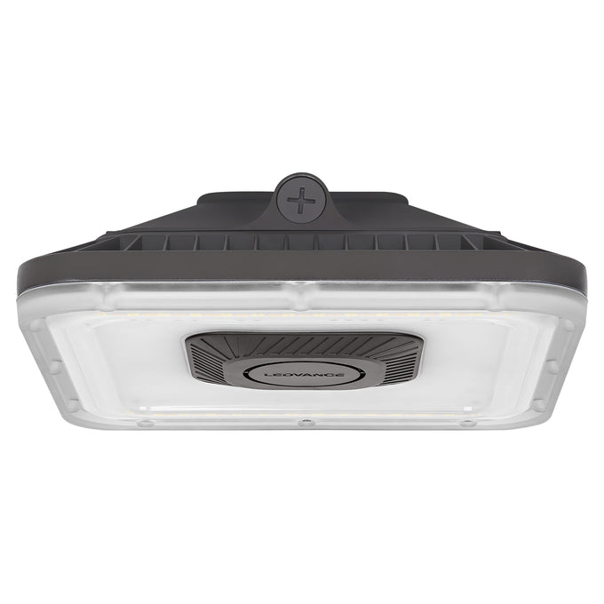 Ledvance Square Canopy/Garage LED Luminaire, 40/50/60W, CCT Selectable, Bronze, 120-347V