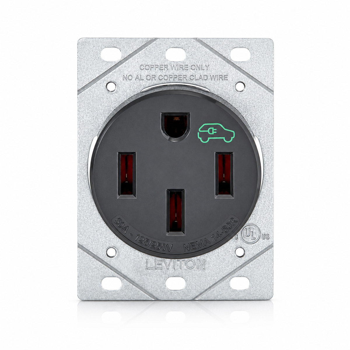 Leviton® 50A 125/250v EV CHARGER OUTLET HEAVY DUTY