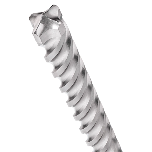 Milwaukee MX4 48-20-7354 4-Cutter Rotary Hammer Drill Bit, 3/8 in Drill Bit, 25/64 in, 10 in D Cutting, Carbide Cutting Edge, 12 in OAL