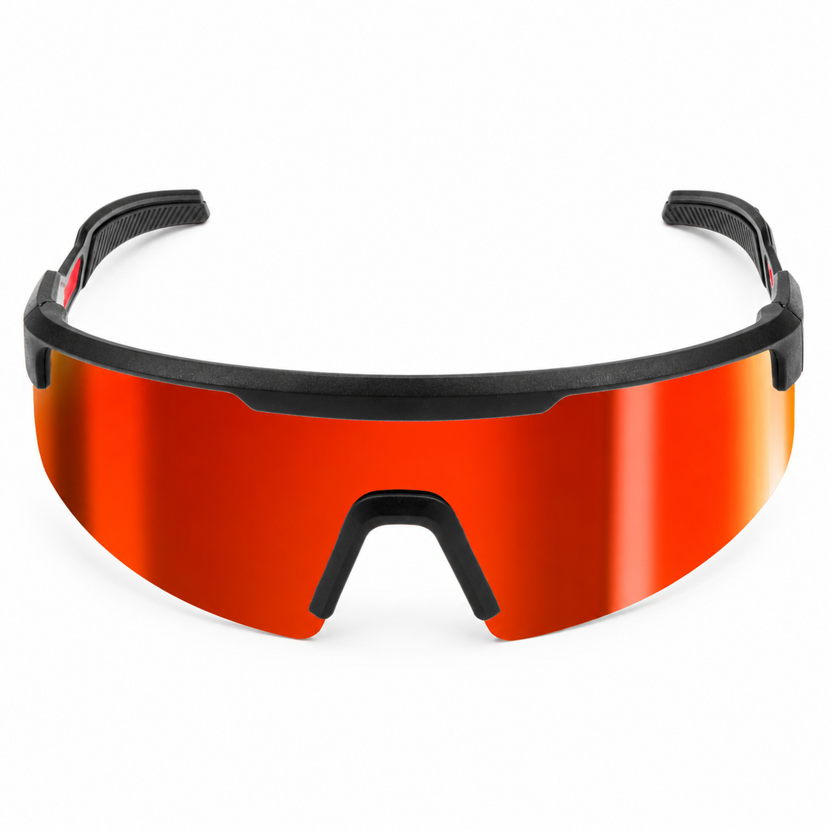 Milwaukee 48-73-2506 Wrap Around Safety Glasses, Red Mirrored Anti-Scratch Lenses