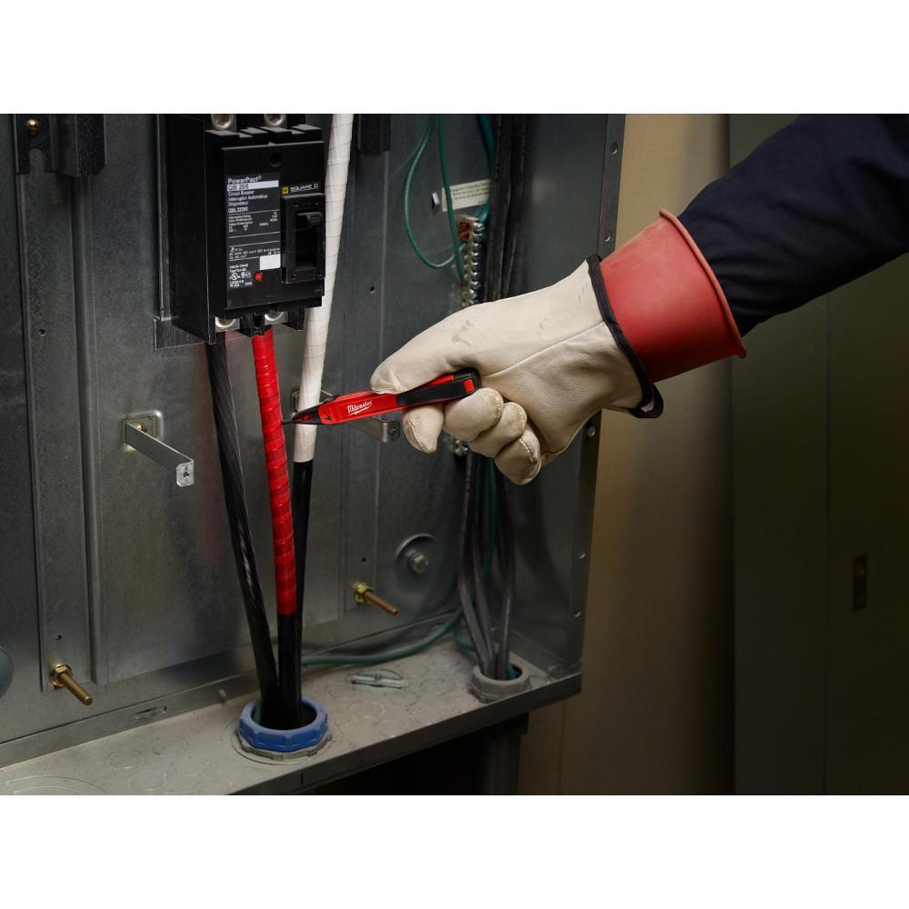 Milwaukee 2202-20 Non-Contact Voltage Detector, 50 to 1000 VAC, Audible/Visual Indicator, Cat IV 1000 VAC