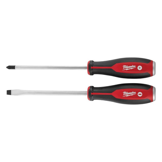 Milwaukee 48-22-2702 Demolition Screwdriver Set, 2 Pieces, Forged Steel/Plastic/Rubber