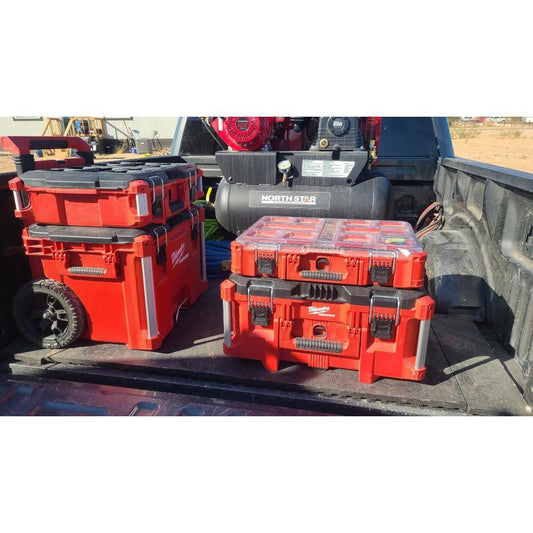 Milwaukee PACKOUT 48-22-8426 Waterproof Rolling Tool Box, 18.9 in H x 25.6 in W x 22.1 in D