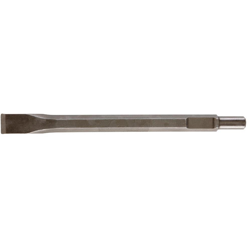 Milwaukee 48-62-2020 Flat Chisel, 3/4 in, 21/32 in Hex/Round/Spline Shank, 1 in W Blade, 12 in OAL