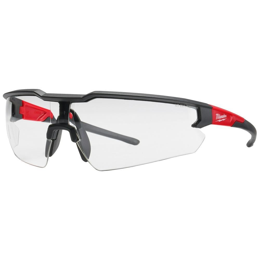 Milwaukee 48732010 Safety Glasses, Clear Anti-Scratch Lenses, Flexible Nose Bridge