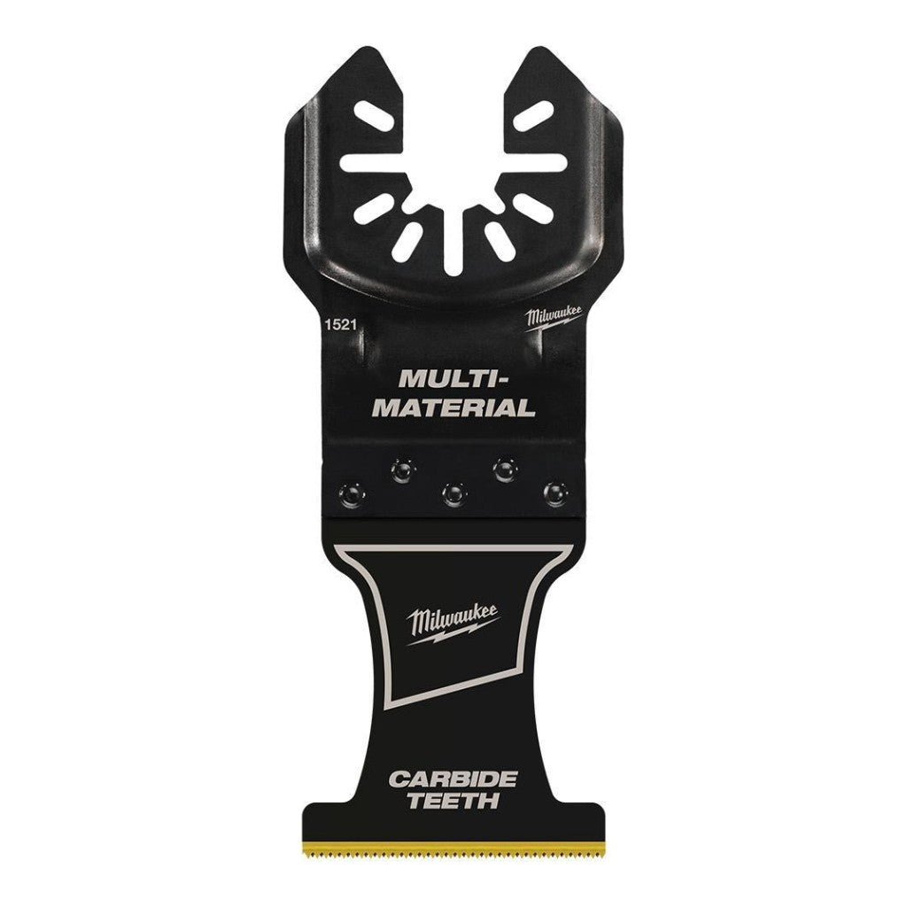 Milwaukee 49251523 OPEN-LOK 1-3/8 in. Carbide Teeth Multi-Material Blade 3-Pack, For Oscillating Multi-Tools