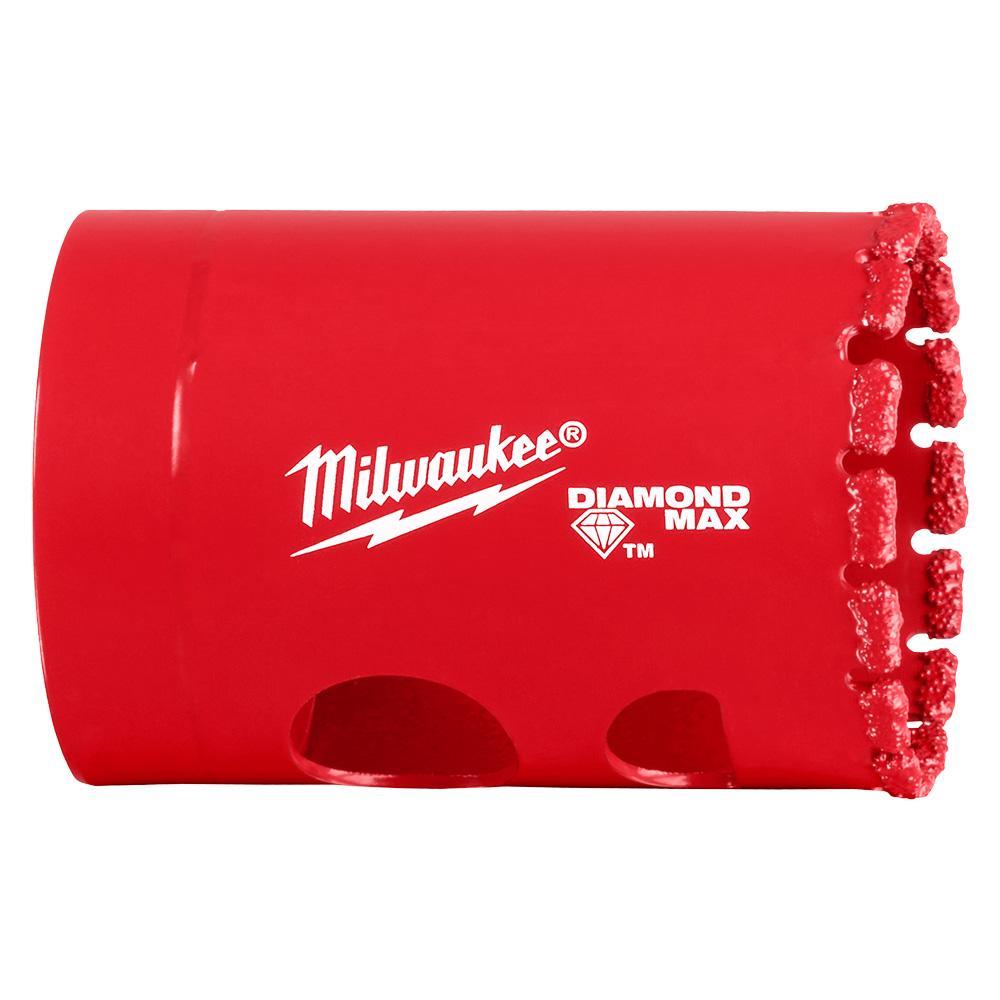 Milwaukee 49565625 Diamond MAX 1-3/8 in. Hole Saw, For Tile, Stone, and Glass, 10X Longer Life