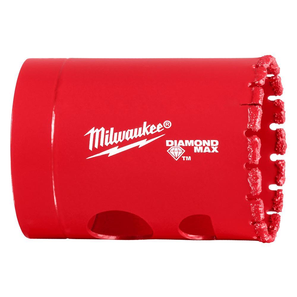 Milwaukee 49565630 Diamond MAX 1-1/2 in. Hole Saw, For Tile, Stone, and Glass, 10X Longer Life