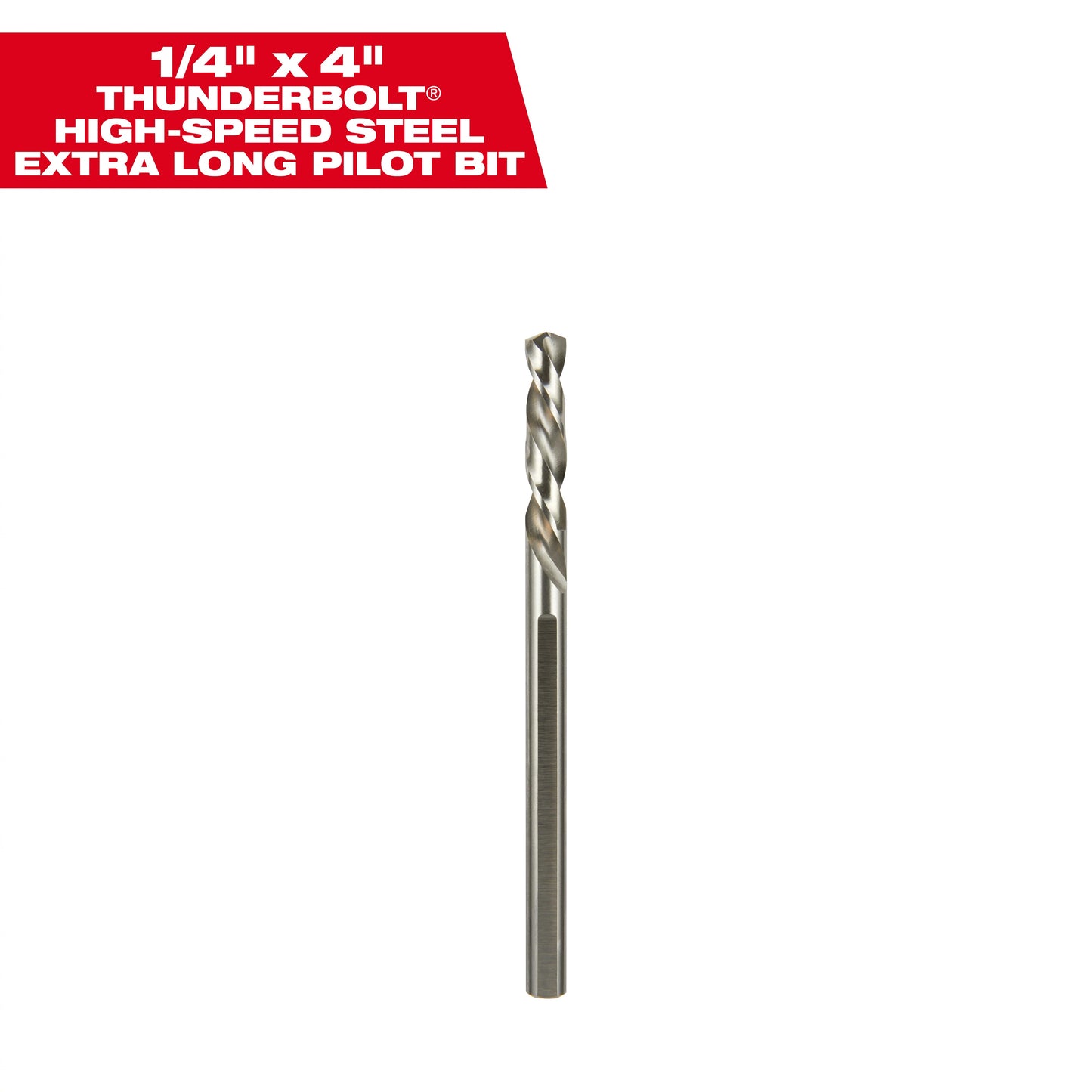Milwaukee Thunderbolt 49-56-8000 Tapered Hole Saw Arbor Pilot Drill Bit, 1/4 in D Cutting, HSS