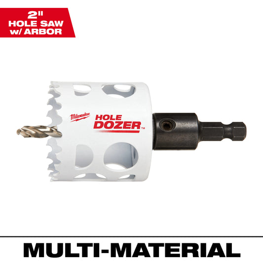 Milwaukee HOLE DOZER 49-56-9667 Hole Saw, 2 in Dia, 1-5/8 in D Cutting, Bi-Metal/8% Cobalt Cutting Edge