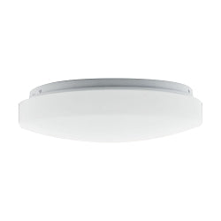 62/1210 Round LED Flush Mount Fixture, LED Lamp, 16 W Fixture, 120 VAC, White Housing